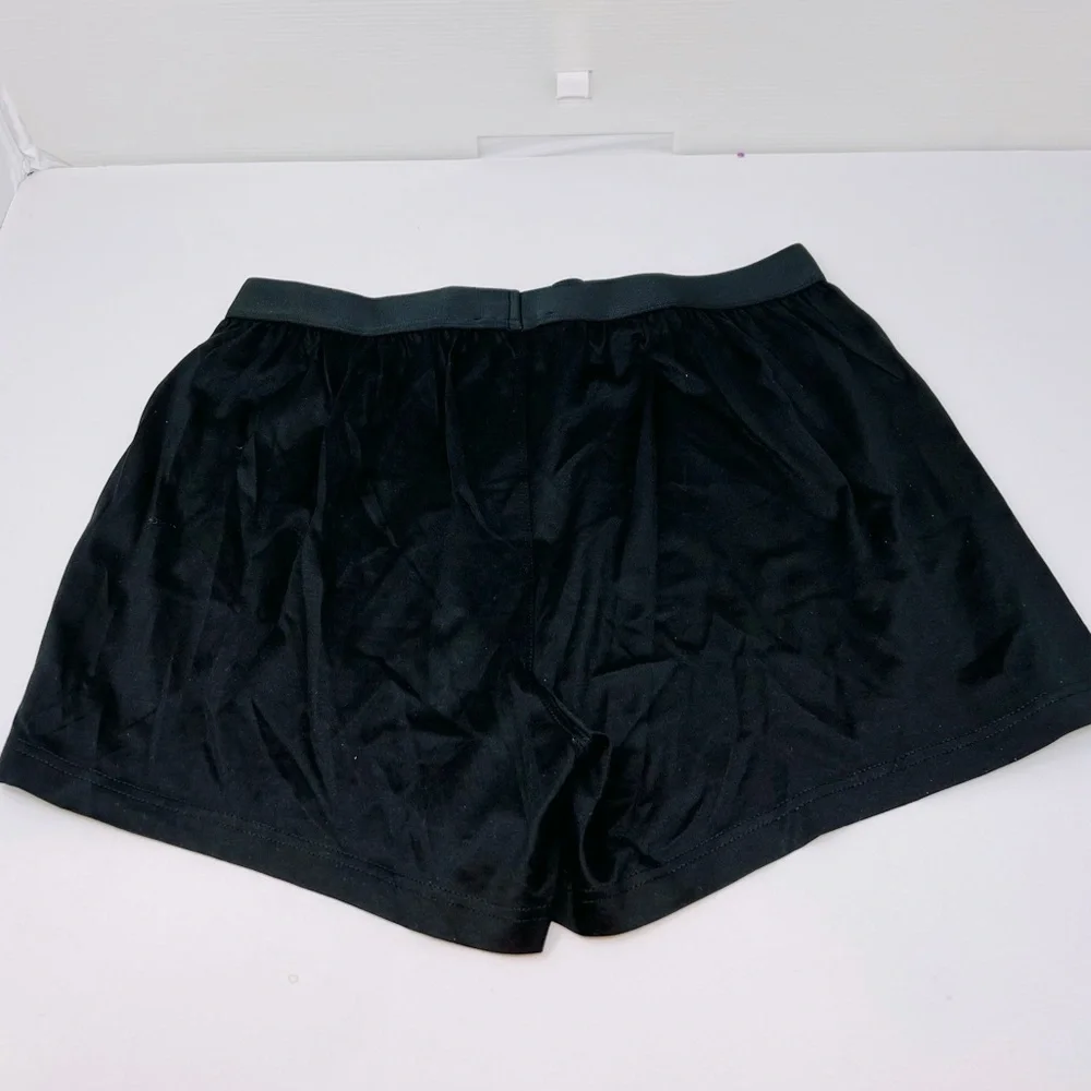 BALMAIN**Men’s Silk/Cotton Black Boxer Shorts**Med. $325